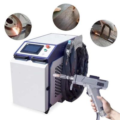 3 σε 1 μηχανή συγκόλλησης λέιζερ ινών 1000W 1500W 2000W φορητό χειροκίνητο