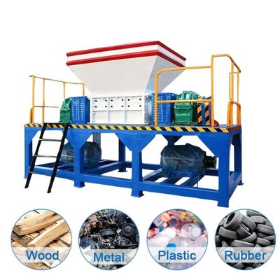 Μεγάλη ροπή δύο άξονα Shredder Machine για σκουπίδια μεταλλικών πλαστικών ταινιών καουτσούκ ύφασμα