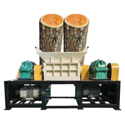380V βαρύ φορτίο ξύλο Shredder Machine Twin Shaft ξύλινη παλέτα Shredder