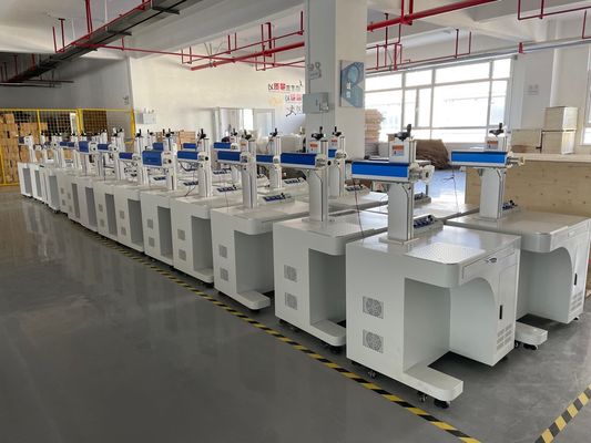 Μικρή μηχανή σήμανσης λέιζερ ινών 20w 30w 50w 100w