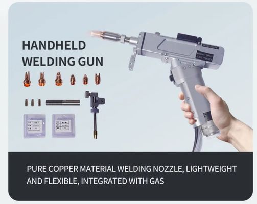 Μηχανή συγκόλλησης λέιζερ ρομπότ 1400mm με 500W μέγιστη ισχύ εξόδου και ακρίβεια θέσης κόκκινου φωτός
