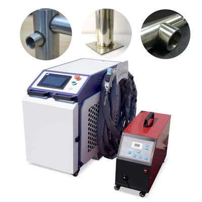 Υδατοψυγμένη συγκόλληση λέιζερ 1500W 2000W Φυτικές ίνες χειροκίνητη 4 σε 1 φορητή μηχανή συγκόλλησης για μέταλλο