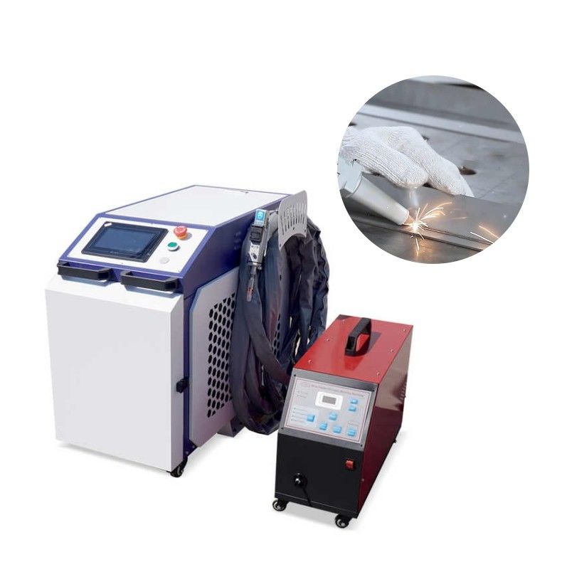 Μηχανή συγκόλλησης λέιζερ ρομπότ 1400mm με 500W μέγιστη ισχύ εξόδου και ακρίβεια θέσης κόκκινου φωτός