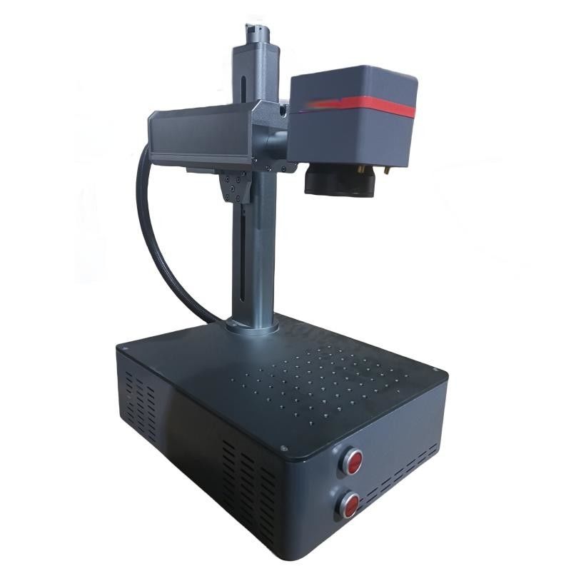 Μηχανή σήμανσης με λέιζερ ασήμι 20W 30W 50W για ετικέτα λογότυπο πληκτρολόγιο μετάλλιο